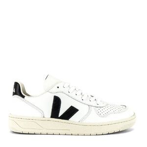 VEJA Revolve Women Sneaker V-10 Tennis Shoe Lace Up Leather Designer Chic White